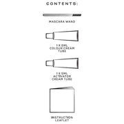 Eylure Dybrow Eyebrow Dye Kit Dark Brown - Contents